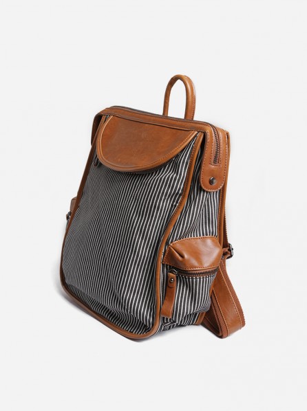 Nila Anthony Black Stripe Bag (Blue)