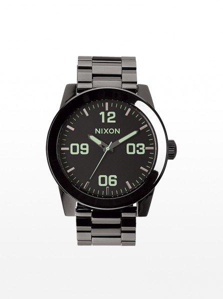 Nixon Corporal SS Polished (Gunmetal/Lum)