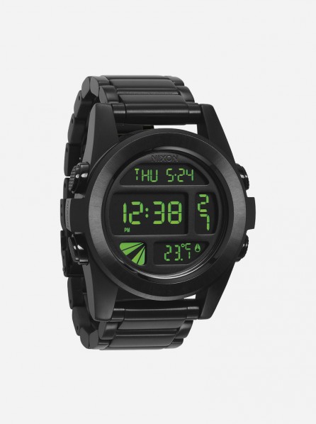 NIXON Unit SS (All Black/Green)