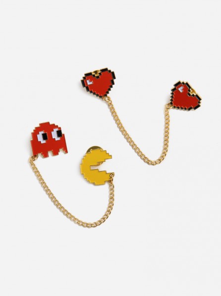 Pinfolks Retro Collar Pin Set (Red)