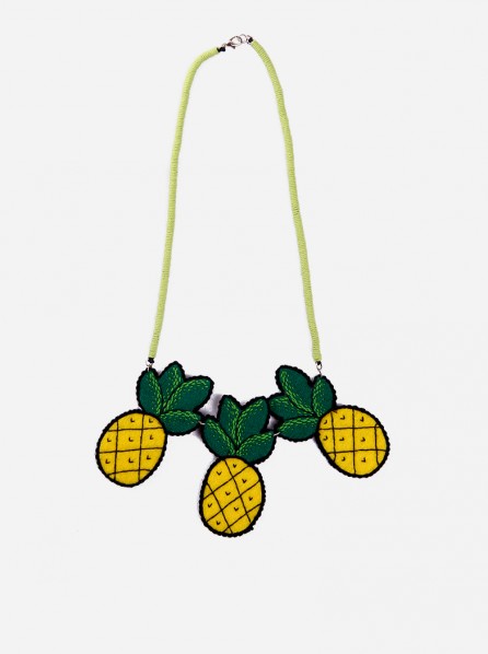 Pita Tri Pineapple Necklace (Yellow)