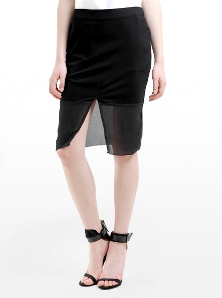 Saint x Sinner Panels Skirt (Black)
