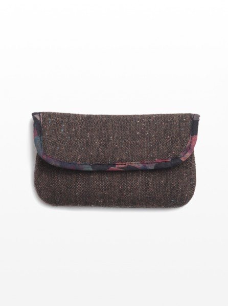 SCISSORS PAPER ROCK Takei Pouch (Dark Brown)