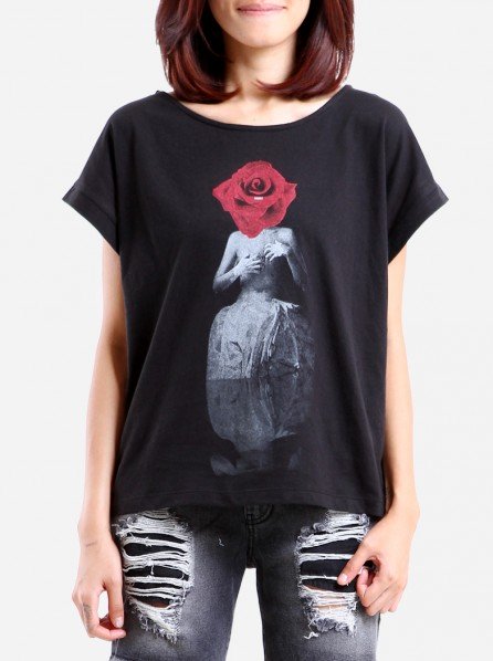 Stargazers Arose Crop Tee (Black)