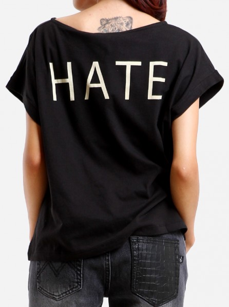 Stargazers Hate Crop Tee (Black)