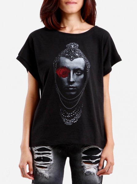 Stargazers Siddhartha Crop Tee (Black)