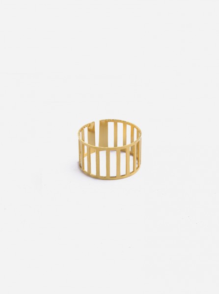 Aeroculata Trellis Ring (Gold)