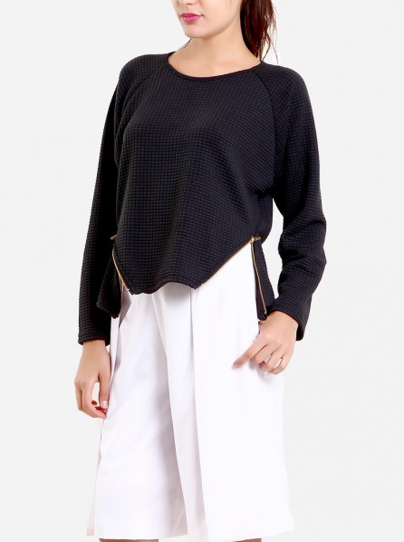 Valentina Mecca Weekender Pullover (Black)