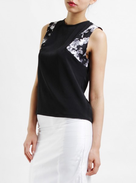 Valentina Mecca Empire State Top (Grey)