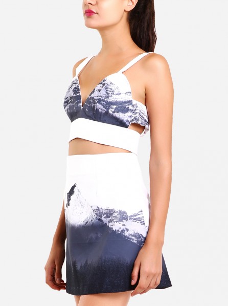 Inch Berg Bralete Printed (White)
