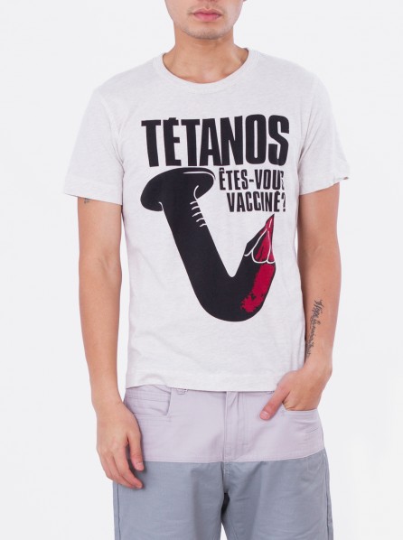 YMC Tetanos T Shirt (Cream)