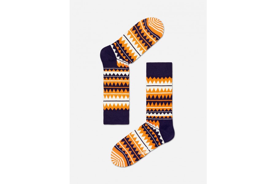 Happy Socks Zig Zag Socks (Orange)