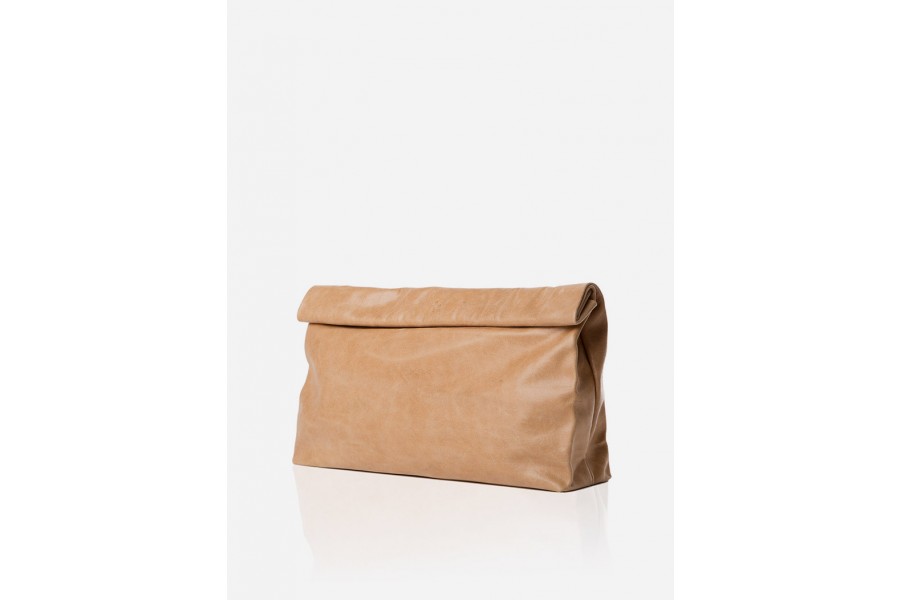 Marie Turnor Dinner Clutch (Tan)