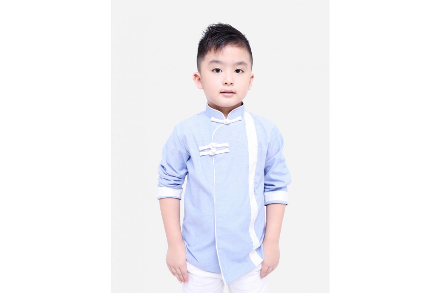 7 O Clock Sky Garden Shirt (Blue)